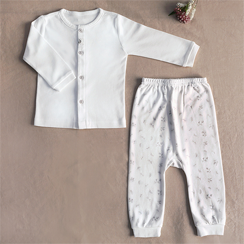 Bamboo All Season Baby Innerwear Set  (Flower Pattern)