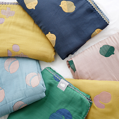 Bamboo Village Jacquard Blanket_S (100*65)