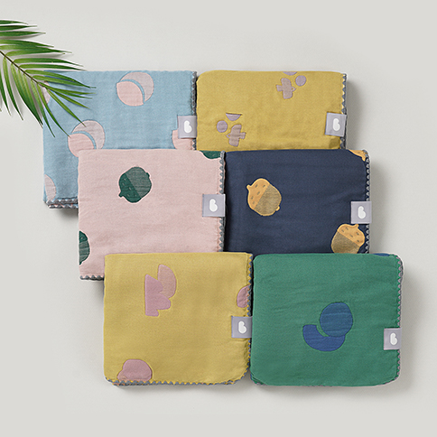 Bamboo Village Jacquard Blanket_S (100*65)