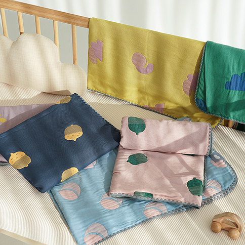 Bamboo Village Jacquard Blanket_L (130*100)