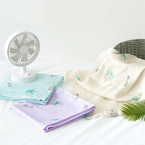 Bamboo Jungle Gauze Blanket