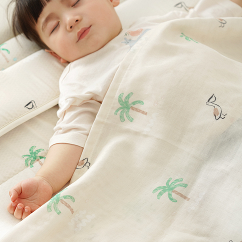 Bamboo Jungle Gauze Blanket