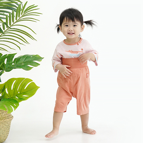 Bamboo Jungle 3/4 Sleeve High Waist Loungewear Set_Gator(6~36Months)
