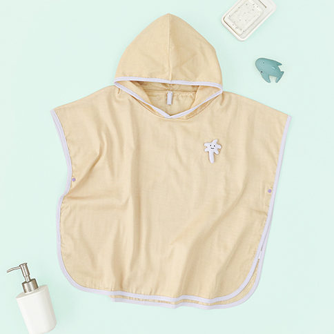 Bamboo Jungle Gauze Hooded Poncho Towel