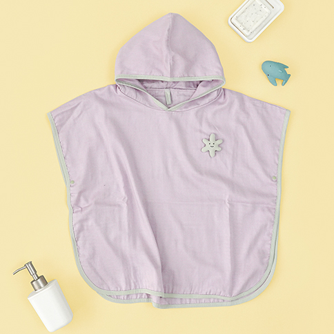 Bamboo Jungle Gauze Hooded Poncho Towel