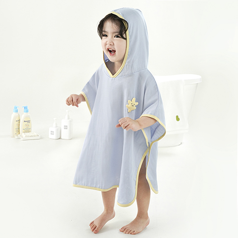 Bamboo Jungle Gauze Hooded Poncho Towel