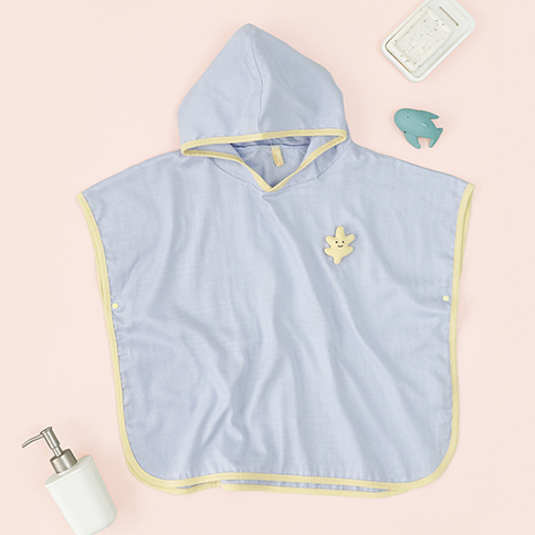 Bamboo Jungle Gauze Hooded Poncho Towel