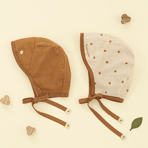 Bamboo Jungle Reversible Baby Bonnet(12~24 Months)