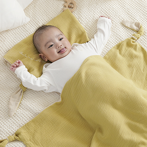 Bamboo Crinkle Gauze Multi-Use Blanket_S (50x70)