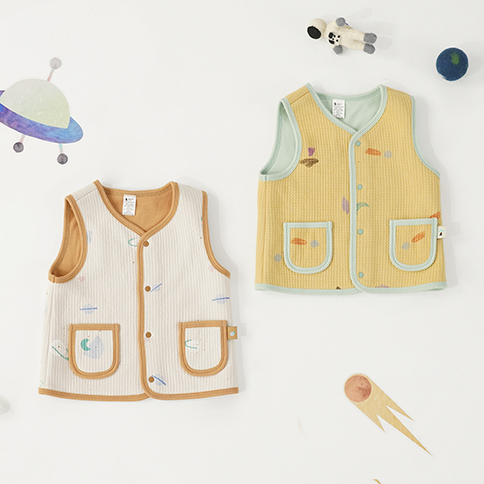 Bamboo Cozy Space Reversible Vest