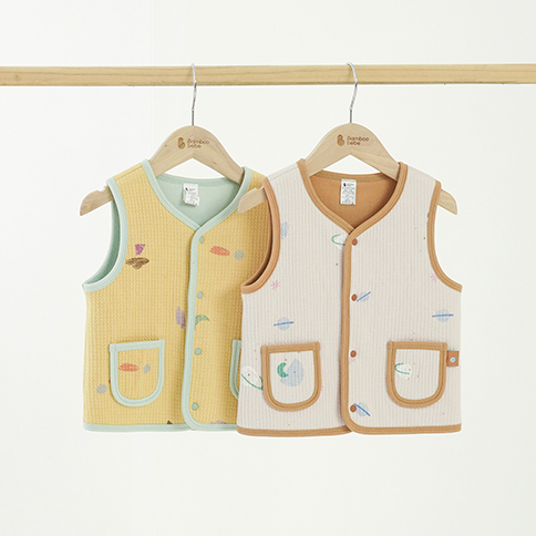Bamboo Cozy Space Reversible Vest