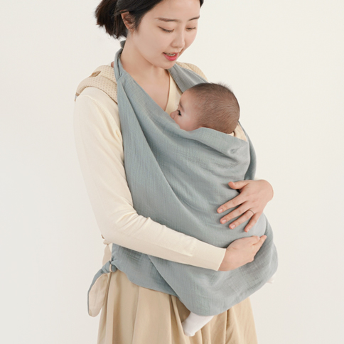 Bamboo Crinkle Gauze Multi-Use Blanket_L(Large) (80x100)