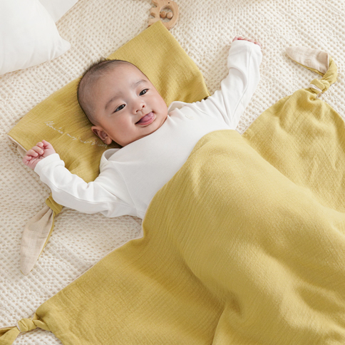 Bamboo Crinkle Gauze Multi-Use Blanket_L(Large) (80x100)