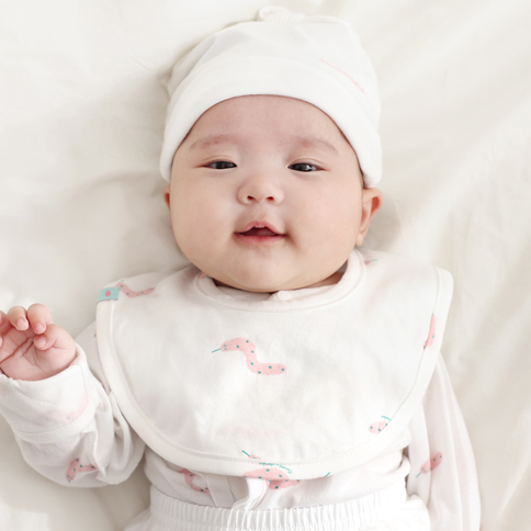 Bamboo Soft Snakie Baby Reversible Bib