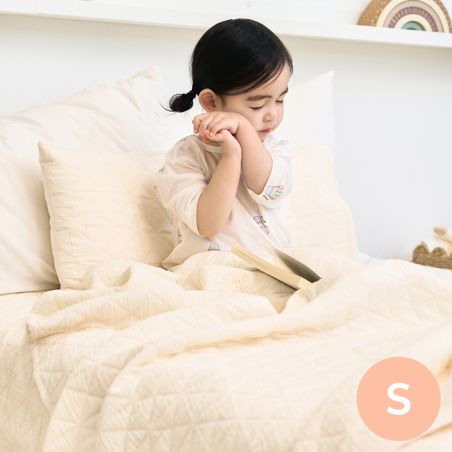 Bamboo Cozy Gauze Quilted Bedding Set_S(Single) [Comforter+Pillow Cover]