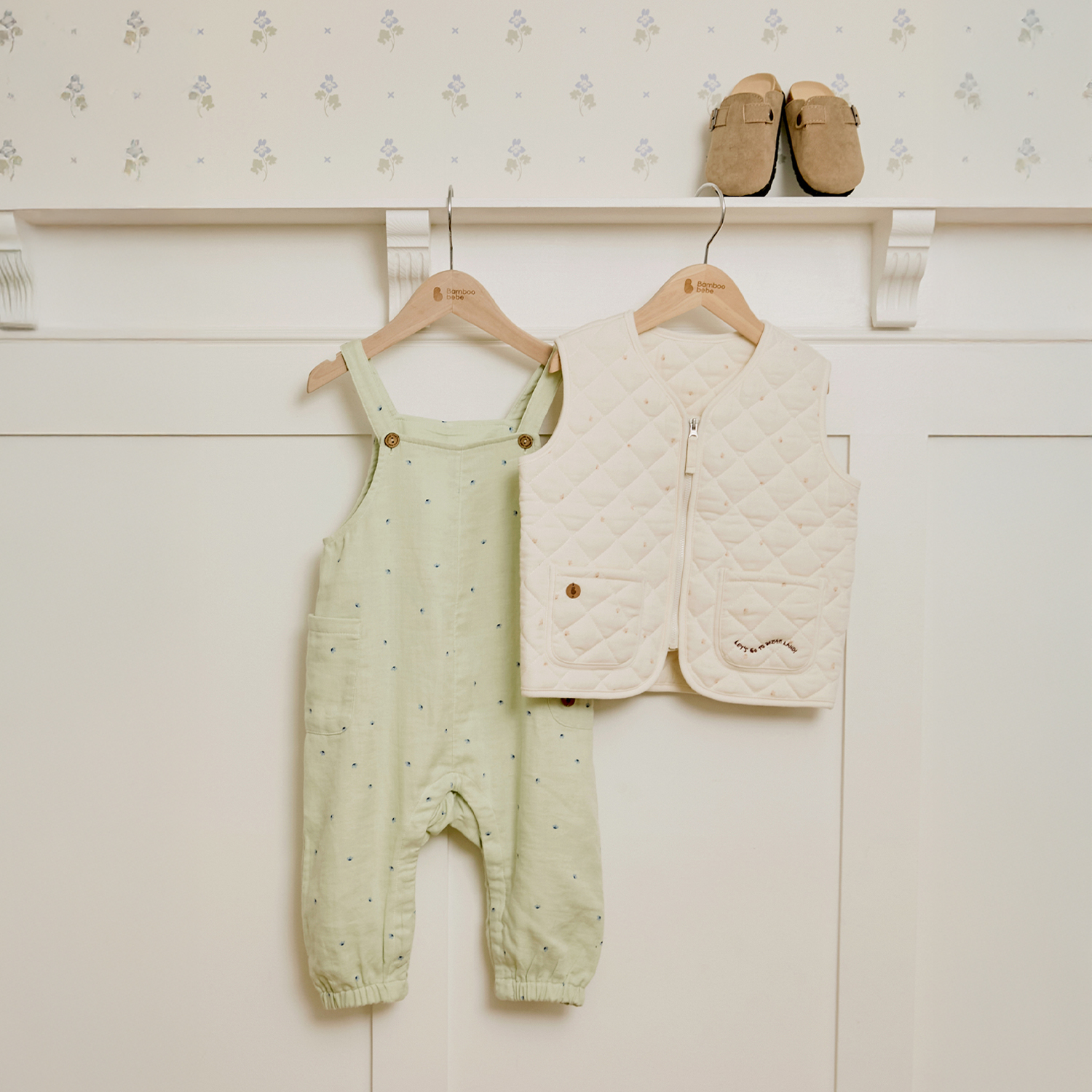 요루거즈 솔랑솔랑 누빔 조끼