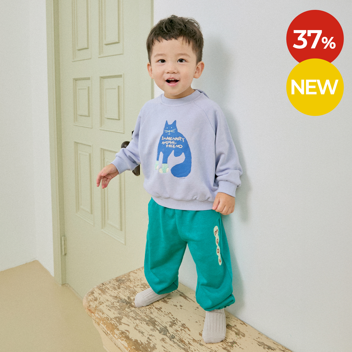 판타주 루즈핏 나그랑 맨투맨 세트