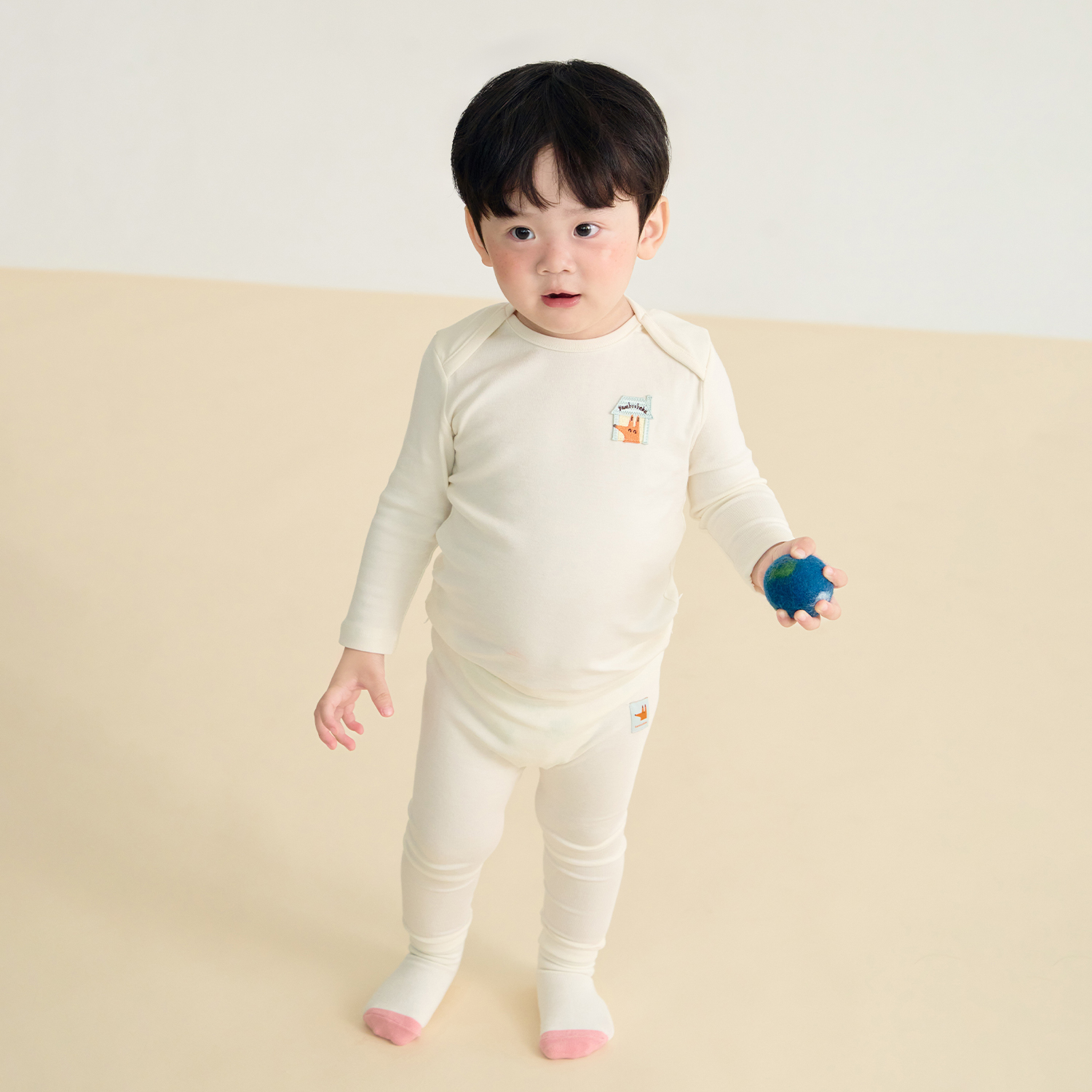 Bamboo Fox Basic High Waist Long Sleeve Set(3M~3Y)
