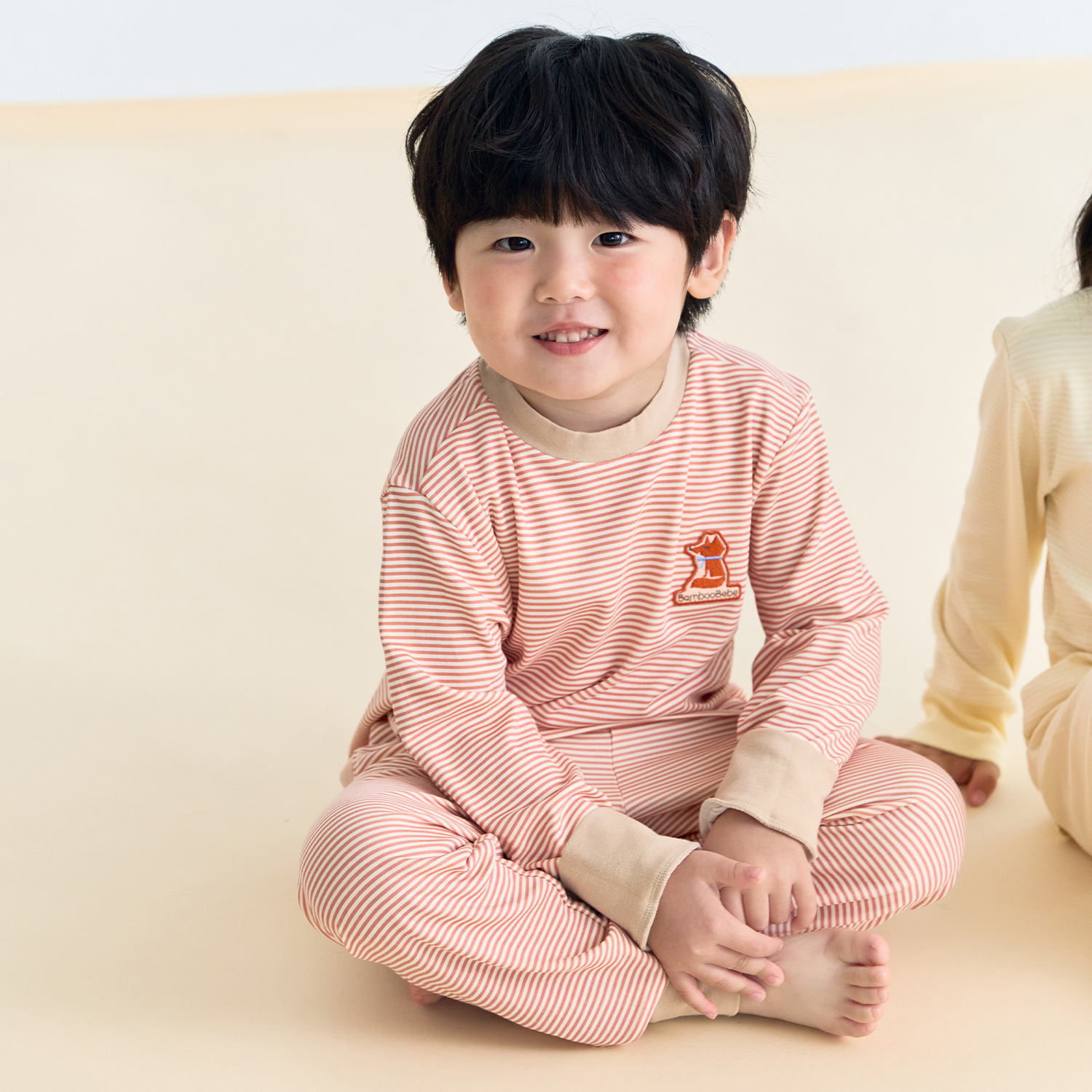 Bamboo Fox Striped Long Sleeve Set(3~8Y)