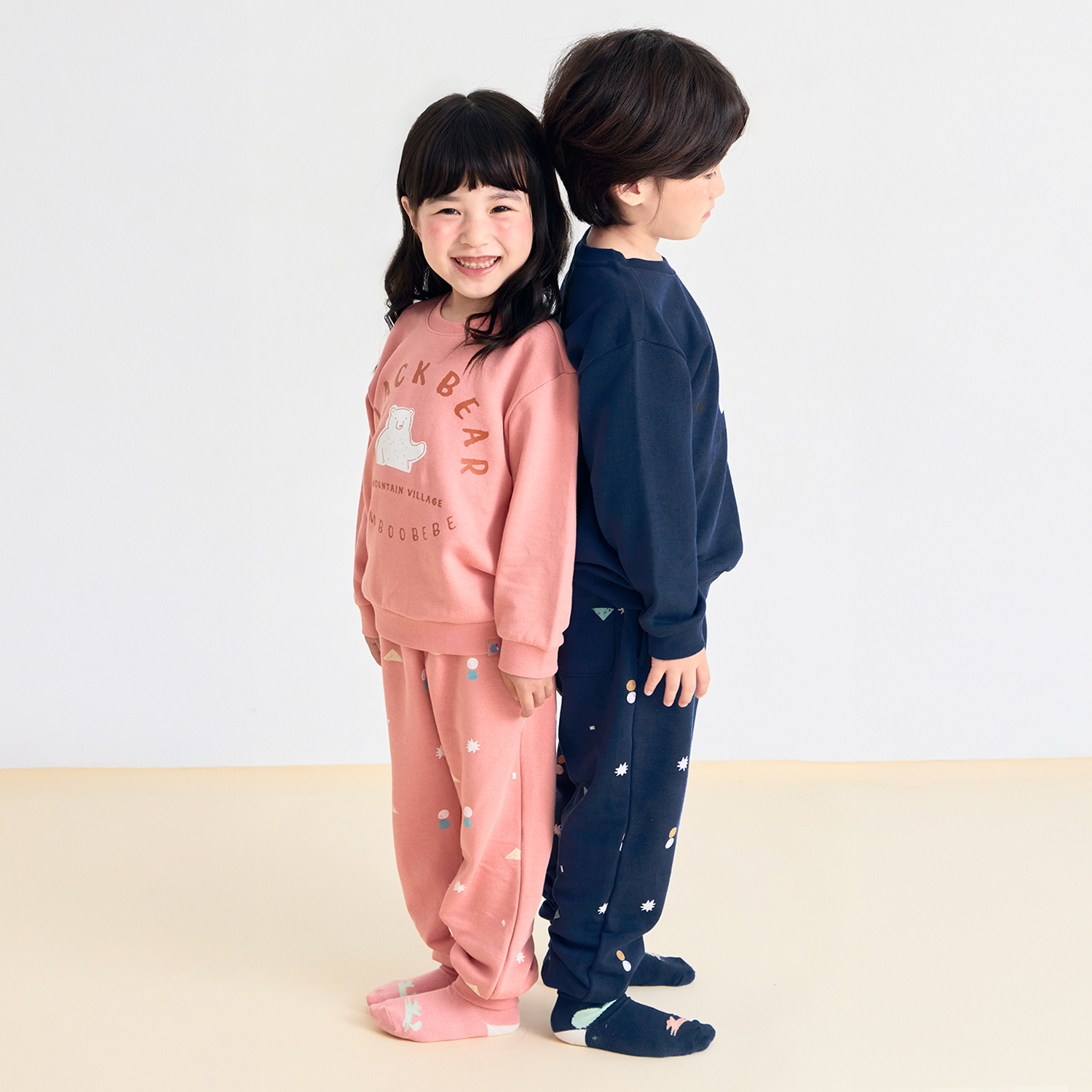 Bamboo Hi Black Bear Pullover Set(12M~8Y)
