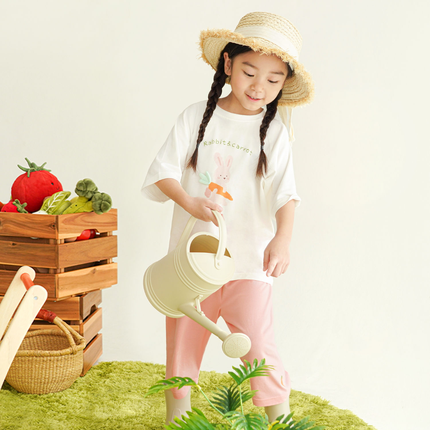 Bamboo Delightful Carrot ¾ Sleeve  Top & Pants Set(6~60Months)