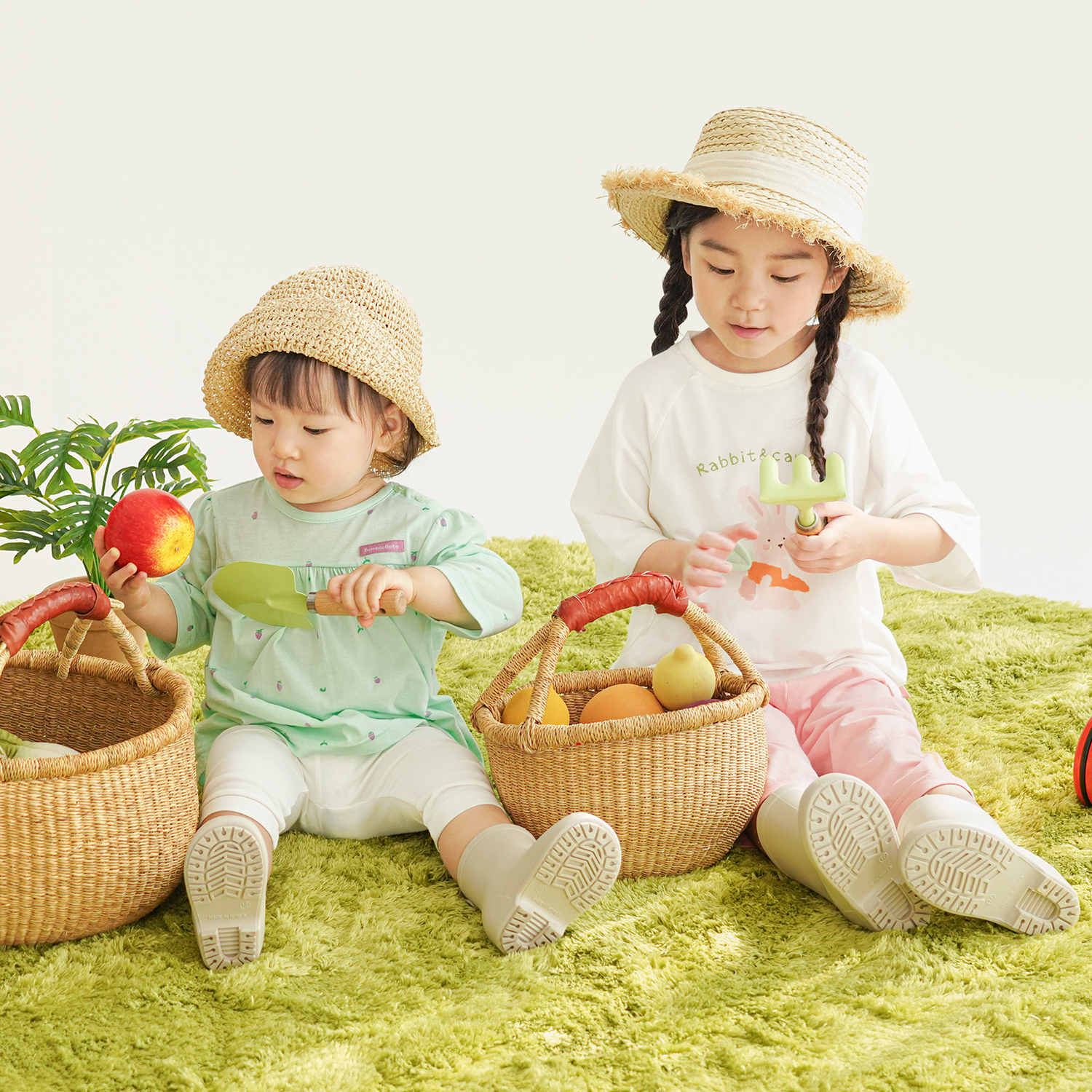 Bamboo Delightful Carrot ¾ Sleeve  Top & Pants Set(6~60Months)