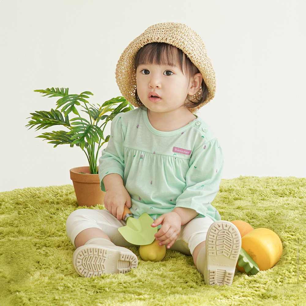 Bamboo Sweet Strawberry ¾ Sleeve Top & Pants Set(6~36Months)