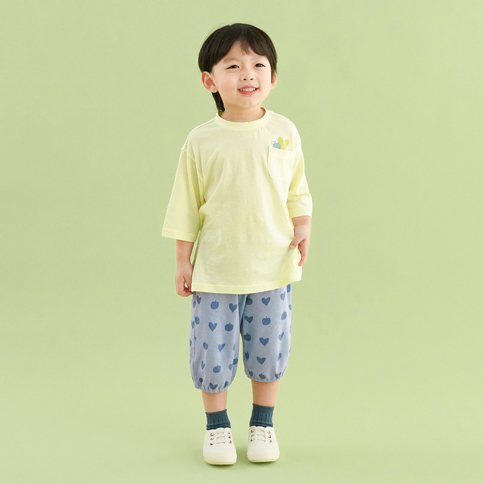 Bamboo Growing Apple ¾ Sleeve Top & Pants Set(6~60Months)
