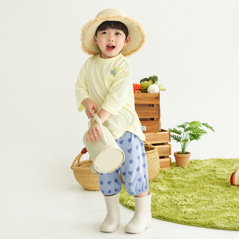 Bamboo Growing Apple ¾ Sleeve Top & Pants Set(6~60Months)
