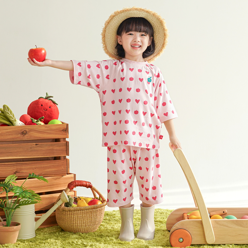 Bamboo Lovely Apple ¾ Sleeve Top & Pants Set(6~60Months)