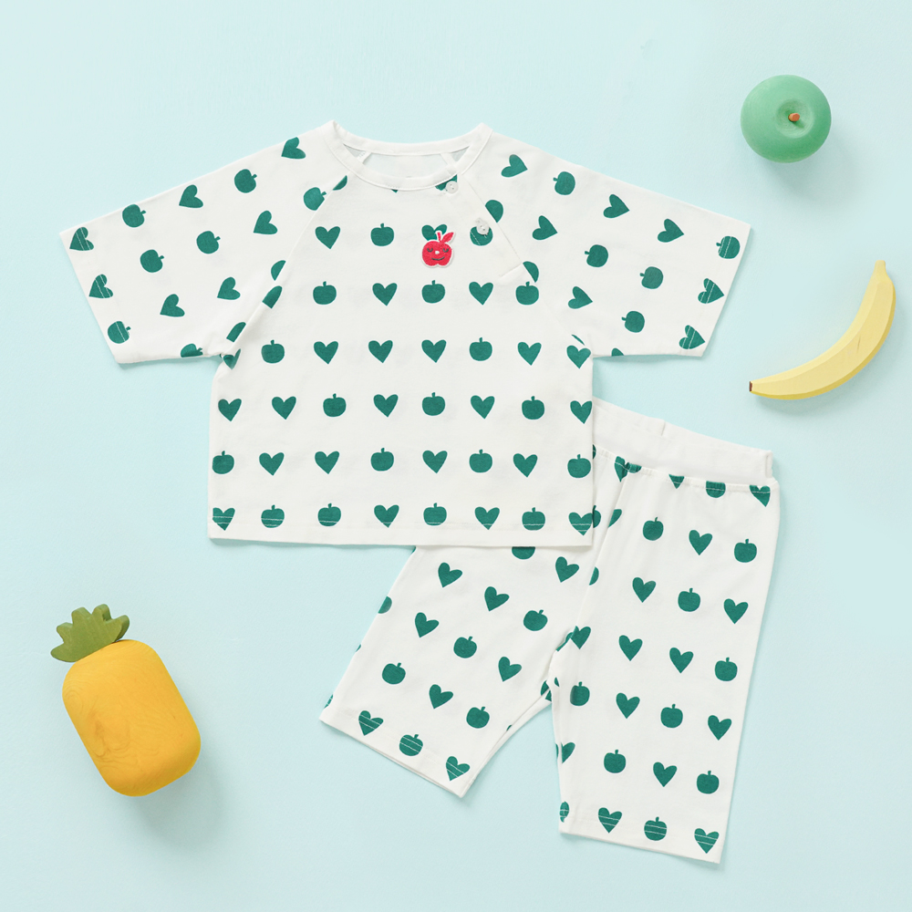 Bamboo Lovely Apple ¾ Sleeve Top & Pants Set(6~60Months)