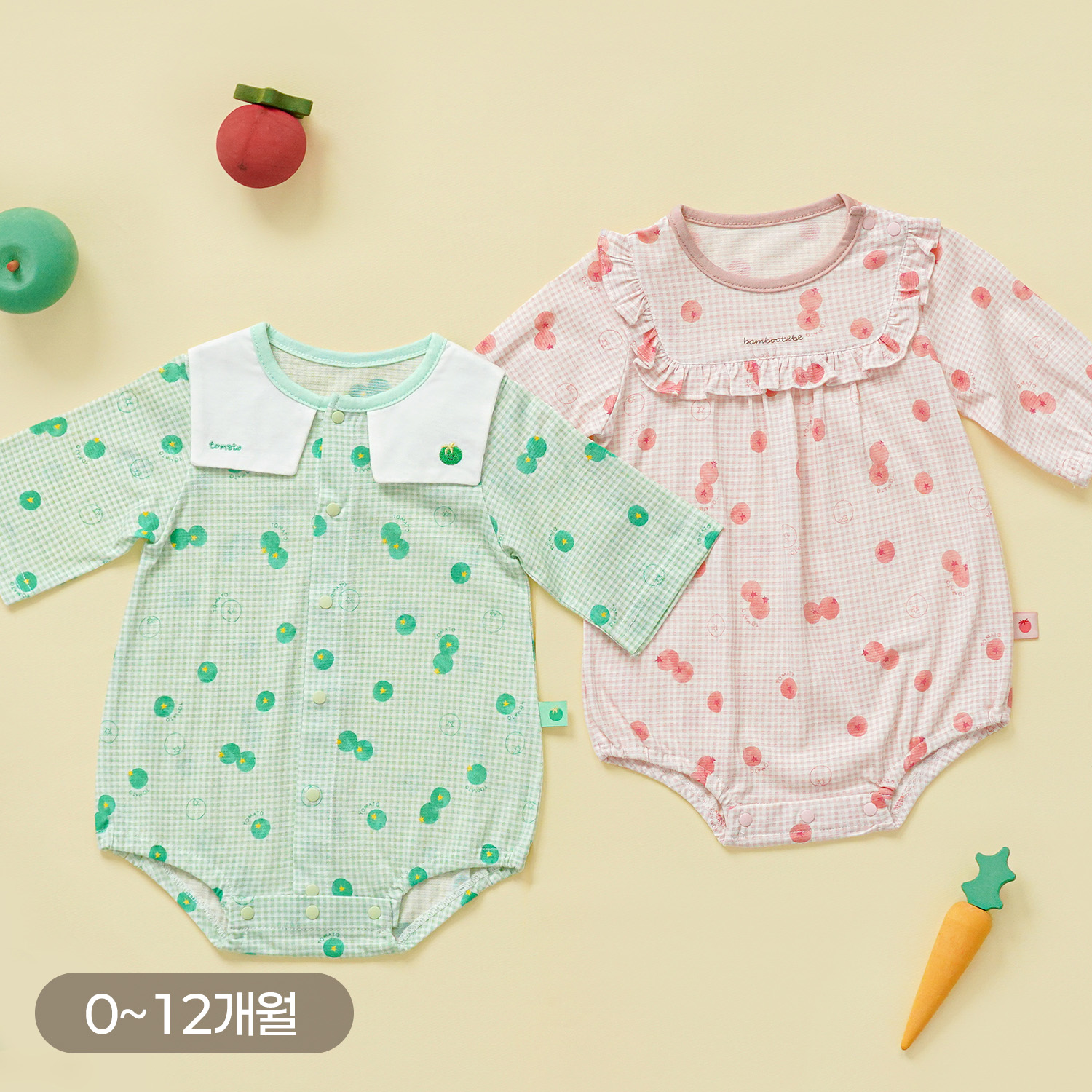 Bamboo Airy Tomato Baby Bodysuit