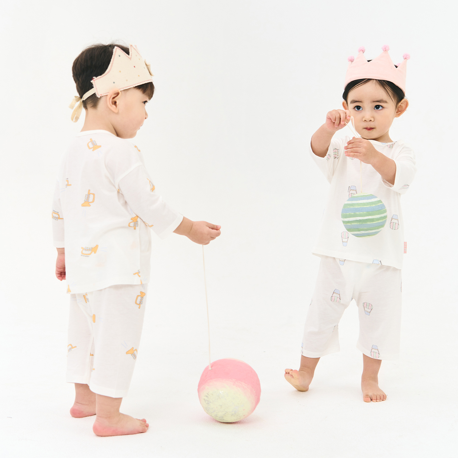 Airy Circus ¾ Sleeve Set(3M~3Y)