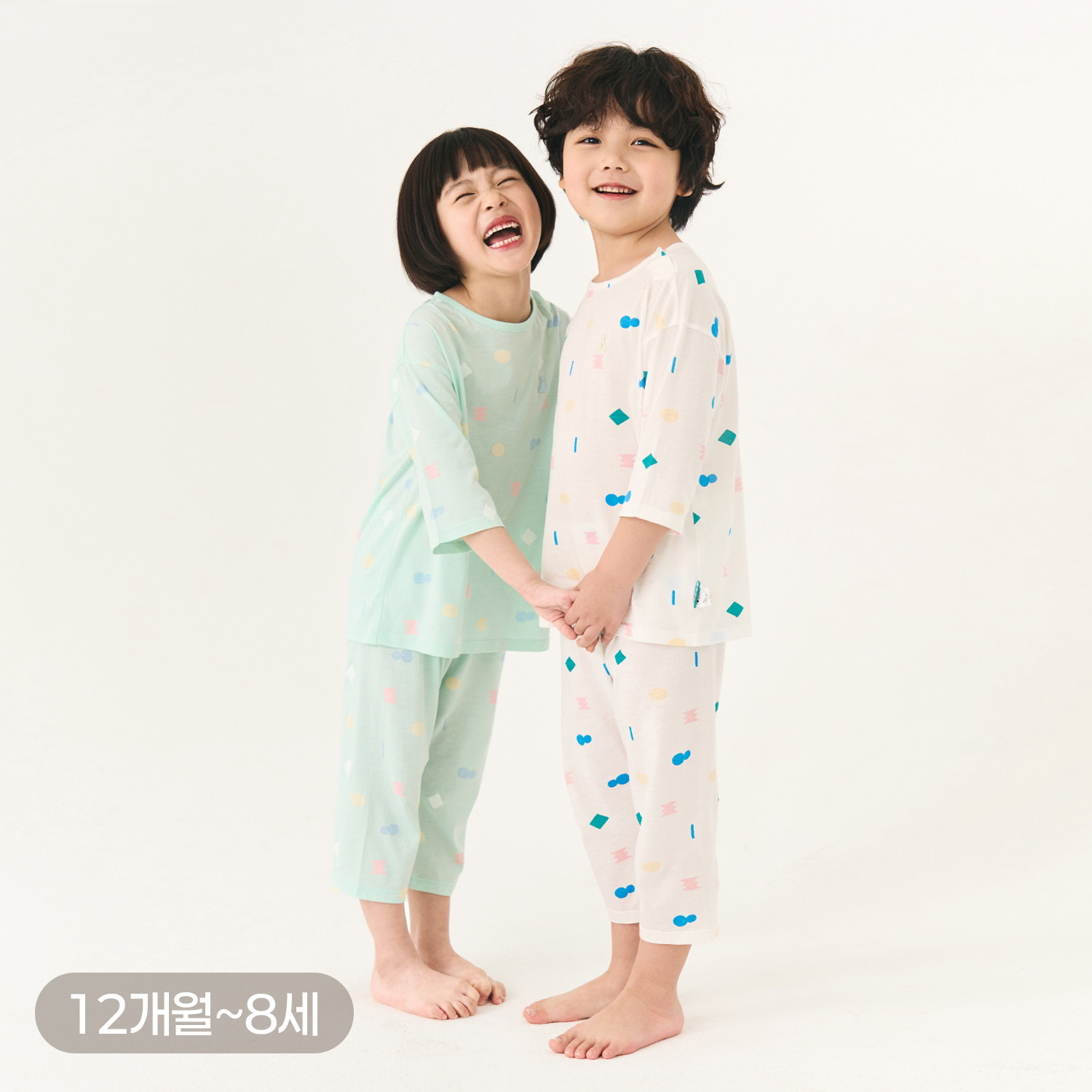 BambooKids Airy Circus ¾ Sleeve Loungewear Set(3~8Y)