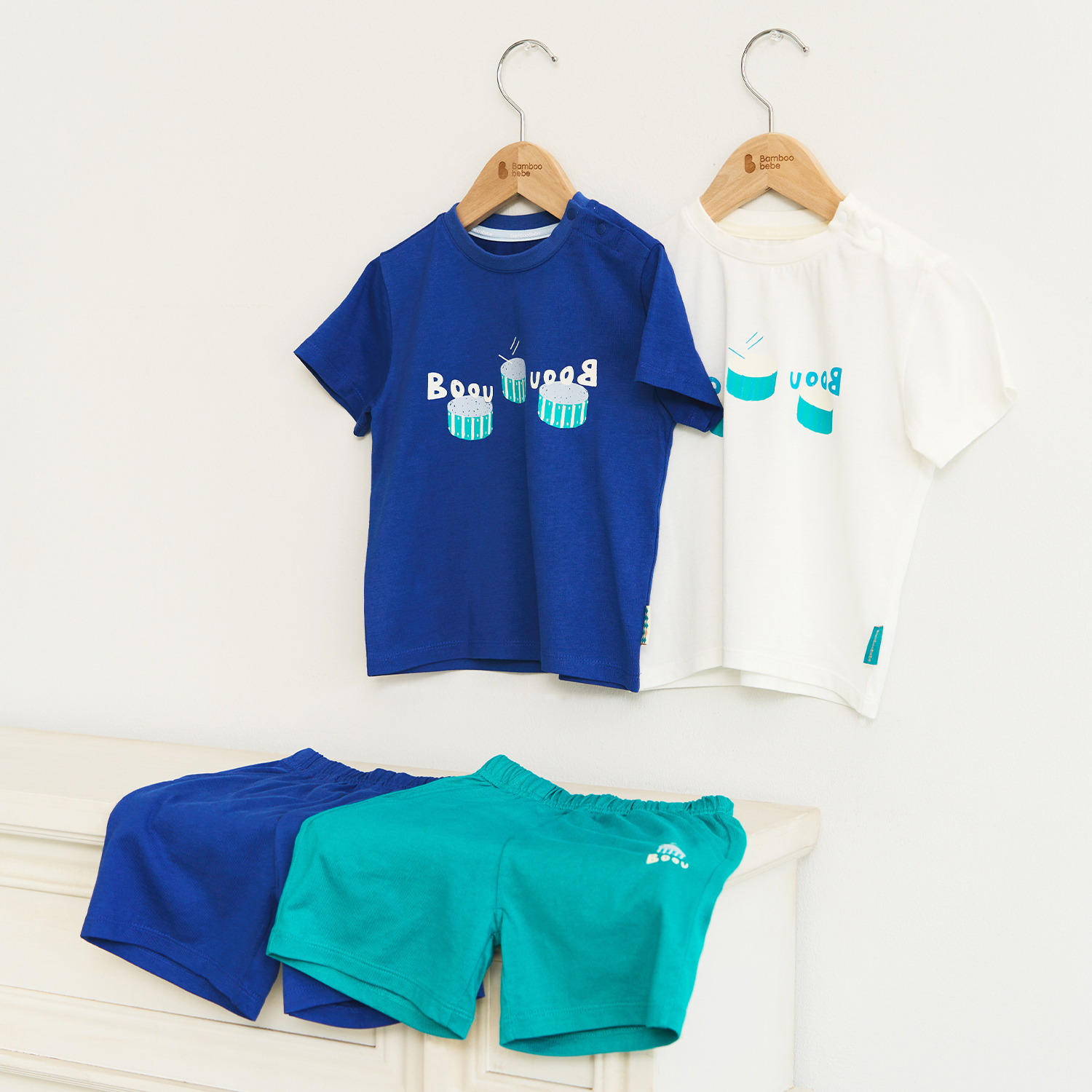 Bamboo Circus Short Sleeve Set_Drum(12M~8Y)