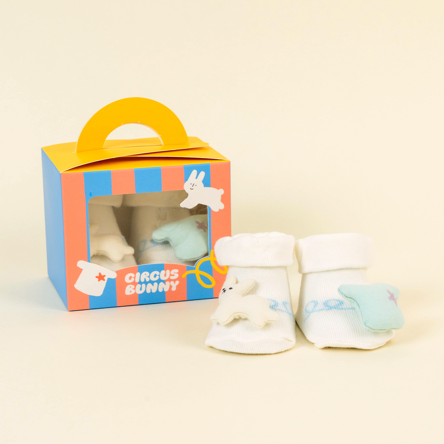 Bamboo Circus Bunny Socks