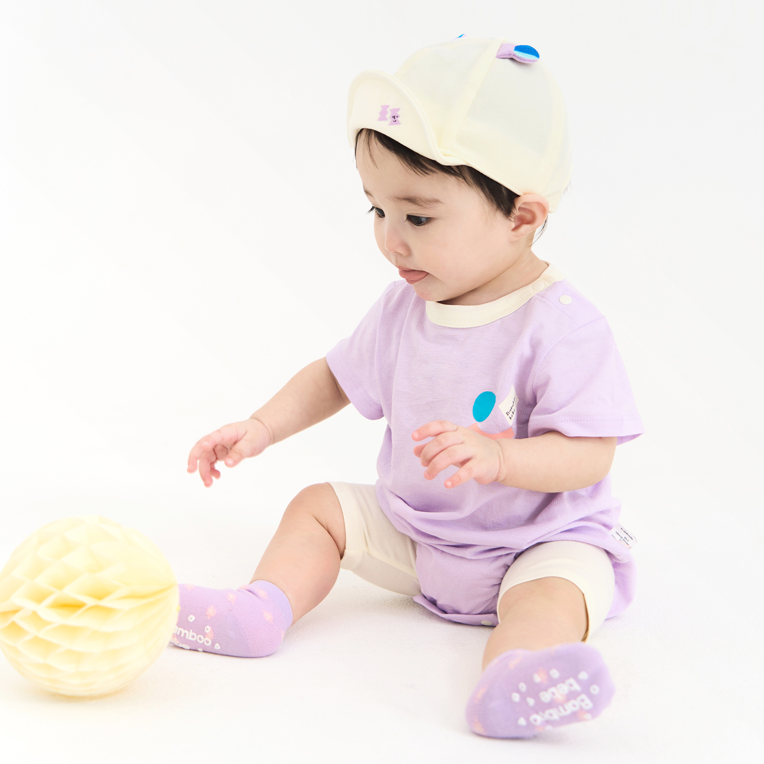 Bamboo Airy Circus Short Sleeve Baby Bodysuit