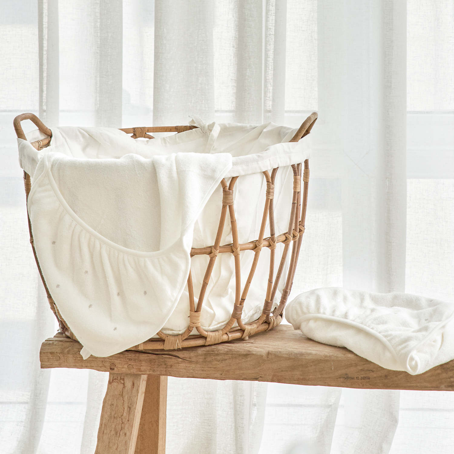 밤부 테리 후드 타올